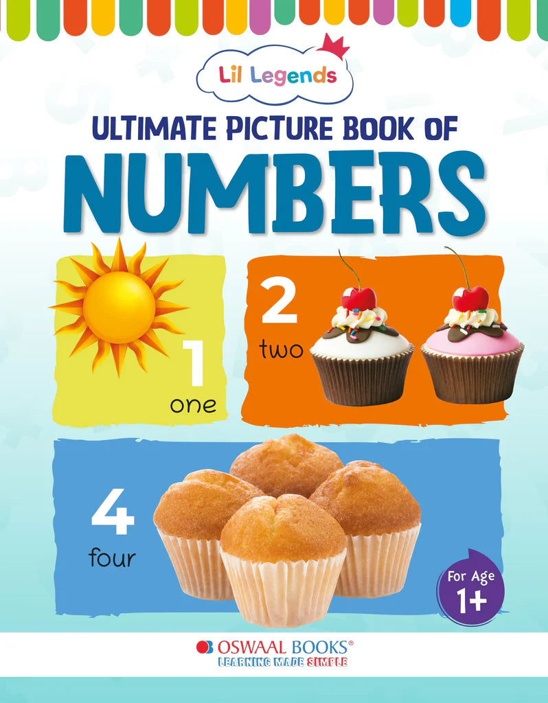 Lil Legends Picture Book for Kids, Age 1+, To learn about Numbers - Retail Maharaj