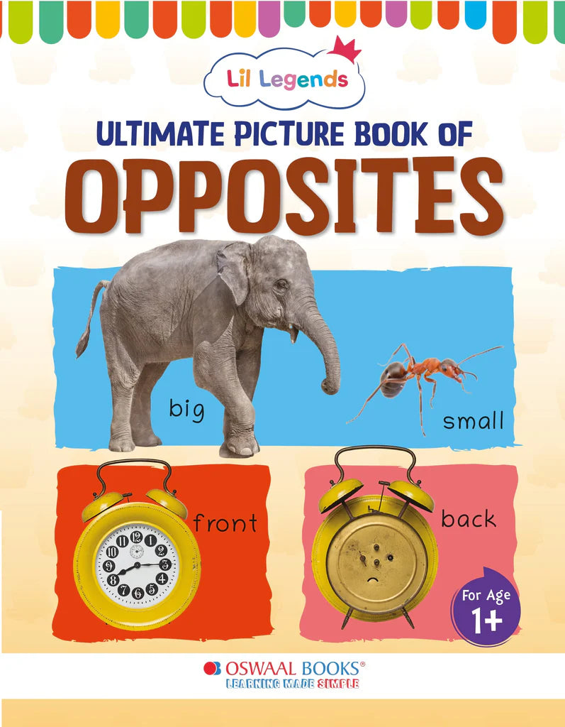 Lil Legends Picture Book for Kids, Age 1+, To learn about Opposites - Retail Maharaj