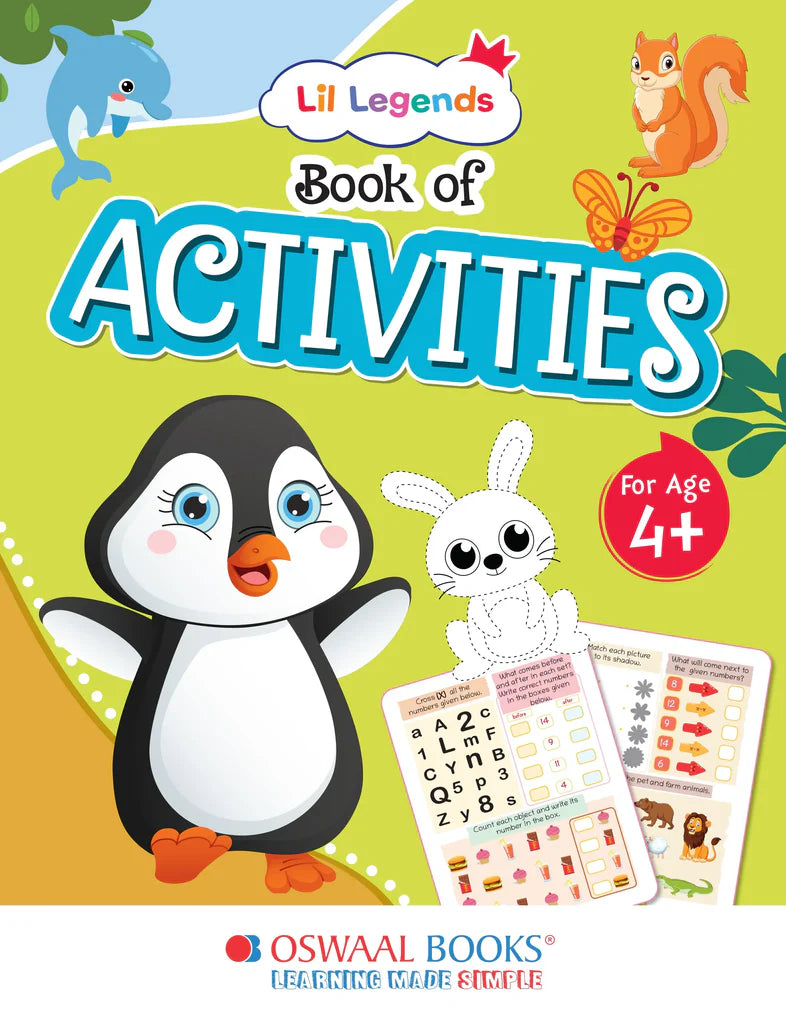 Lil Legends Preschool Activity Book For Kids, Age- 4+ Years - Retail Maharaj