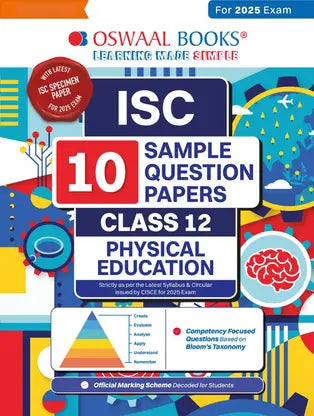 Oswaal ISC | 10 Sample Question Papers | Class 12 | Physical Education (For 2025 Exam) - Retail Maharaj