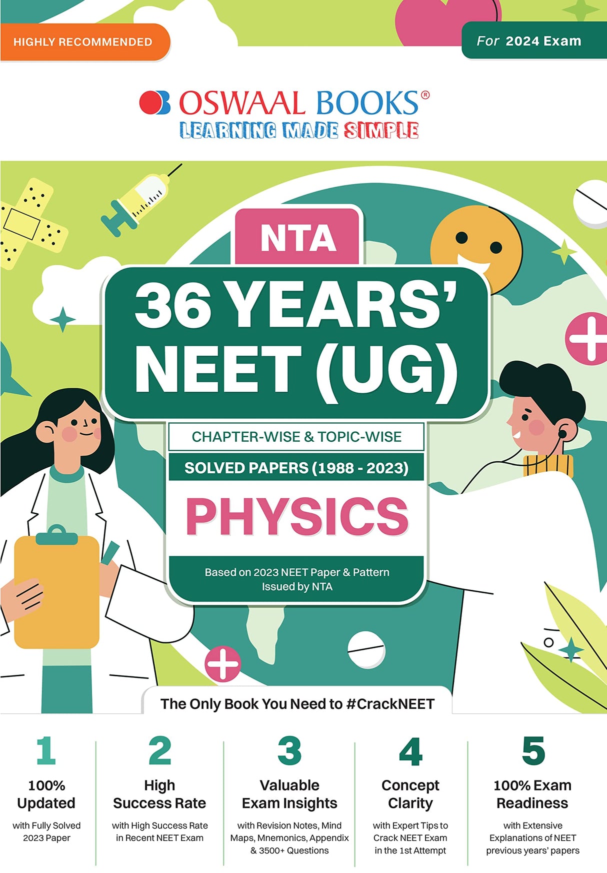 Oswaal Nta 36 Years Neet (Ug) Chapterwise And Topicwise Solved Papers (1988-2023) Physics - Retail Maharaj