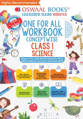 Oswaal One For All Workbook, Class 1, Science - Retail Maharaj