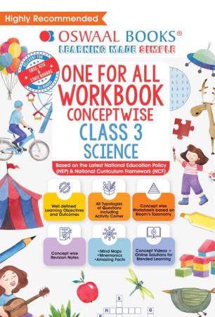 Oswaal One For All Workbook Conceptwise Science Class 3 (NEP & NCF) - Retail Maharaj