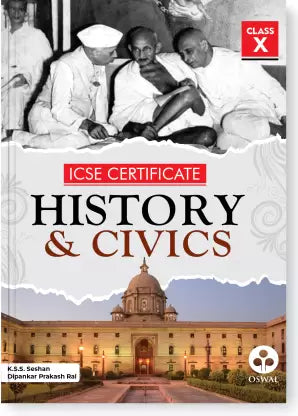 Oswal Certificate History & Civics Textbook for ICSE Class 10 - Retail Maharaj
