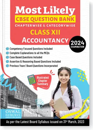 Oswal - Gurukul Accountancy Most Likely CBSE Question Bank for Class 12 Exam 2024 - Retail Maharaj