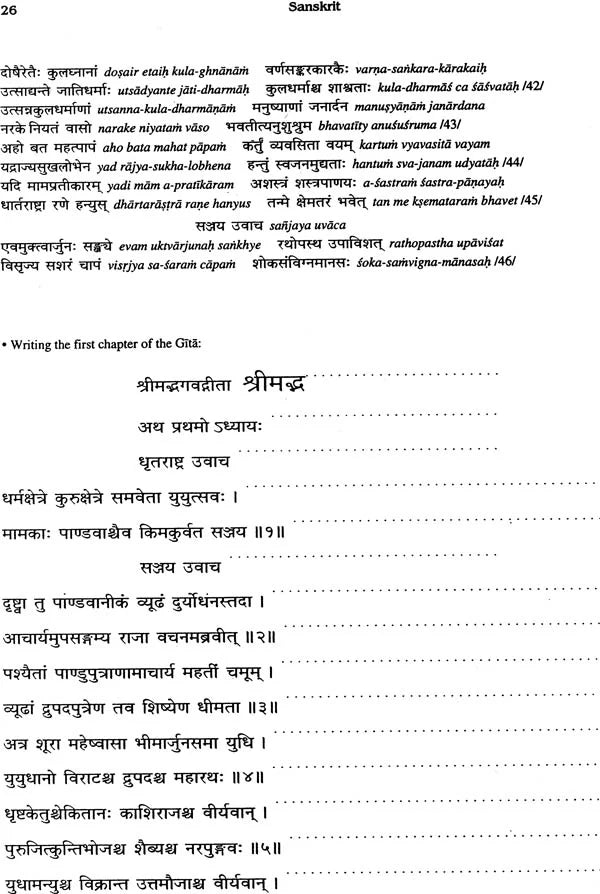 Sanskrit Bhagavad Gita Grammar (Set of 3 Volumes) - Retail Maharaj