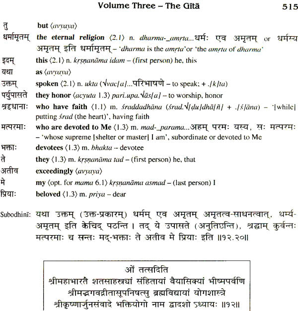 Sanskrit Bhagavad Gita Grammar (Set of 3 Volumes) - Retail Maharaj