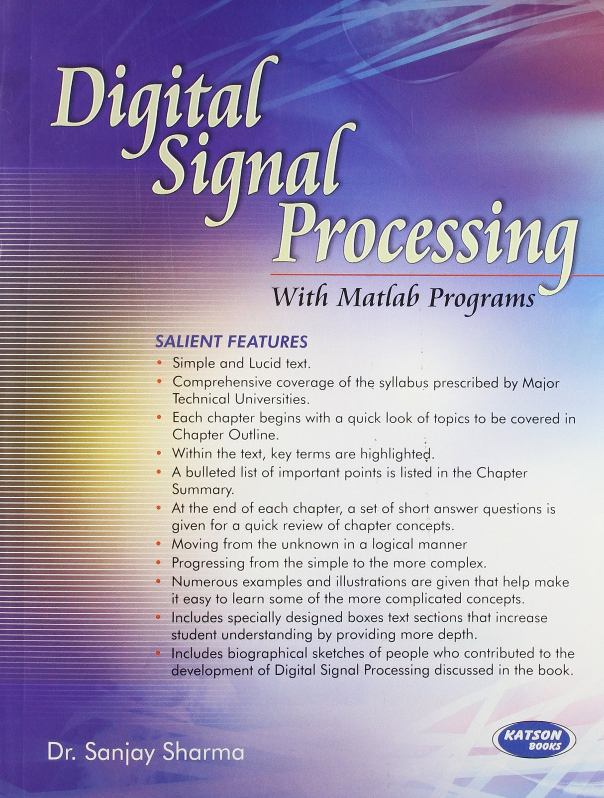 Digital Signal Processing (With Matlab Programs) - Retail Maharaj