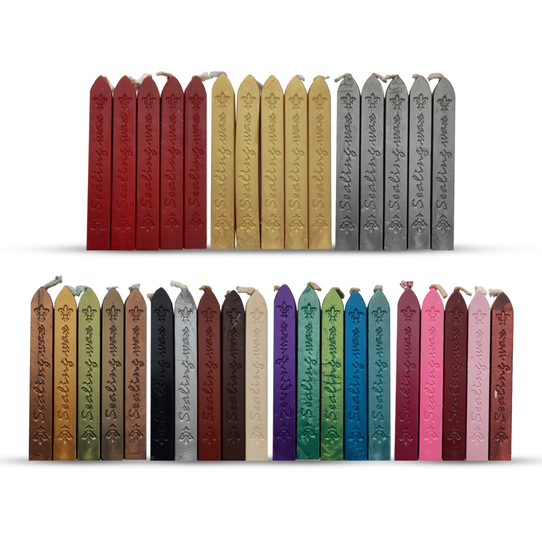 Sealing Wax Set of 5 Sticks for Wax Seal Stamps - Retail Maharaj