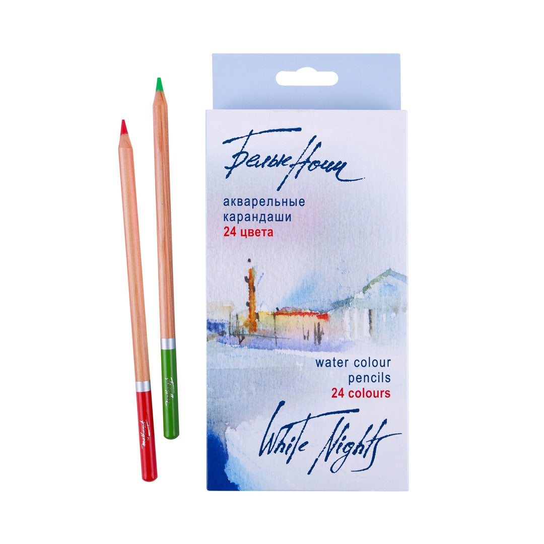 White Nights Professional Watercolor Pencils Set for Artists and Illustrators - Retail Maharaj