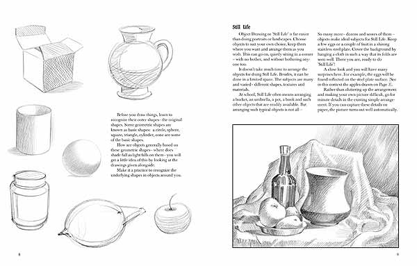 The Art of Shading Objects Drawing Practice Book by Pundalik Vaze - Retail Maharaj
