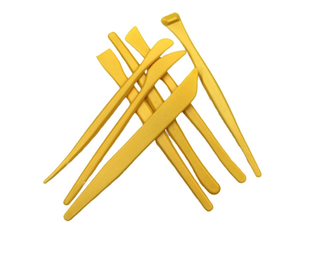 Plastic Clay Modelling Tool Set – 7 Pieces - Retail Maharaj