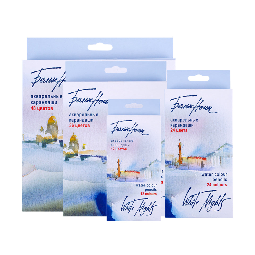 White Nights Professional Watercolor Pencils Set for Artists and Illustrators - Retail Maharaj
