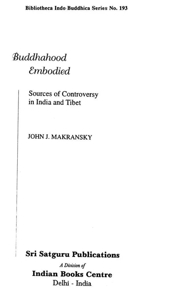 Buddhahood Embodied - Retail Maharaj