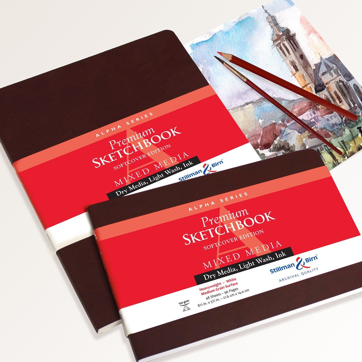 Stillman and Birn Alpha Series White Sketchbook for Dry Media Ink and Light Wash - Retail Maharaj
