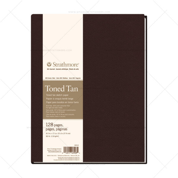 Strathmore 400 Series Toned Tan & Gray Art Journals Hardbound and Softcover - Retail Maharaj