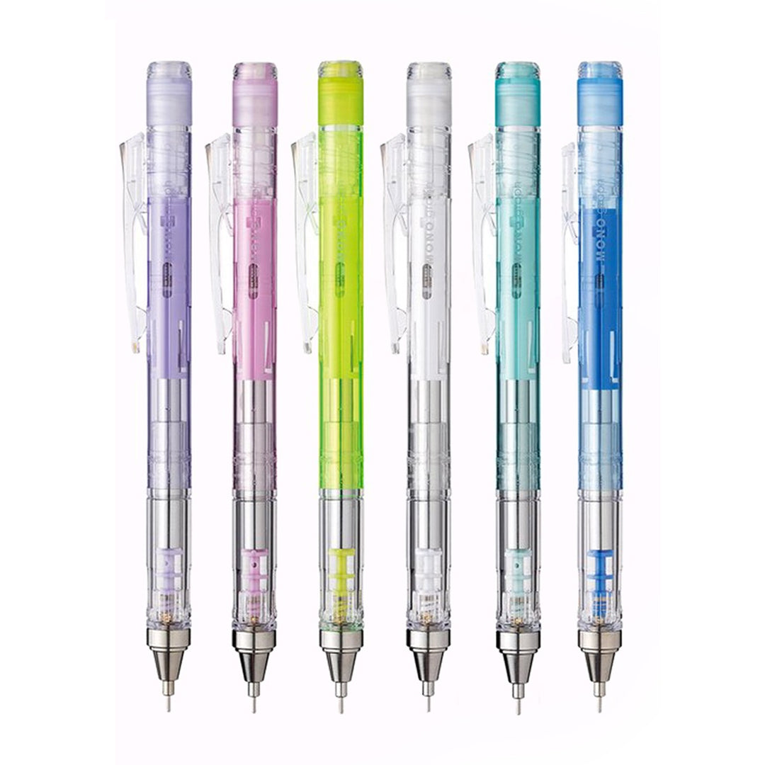 Tombow Mono Graph Clear Color Mechanical Pencil 0.3mm and 0.5mm Drafting - Retail Maharaj