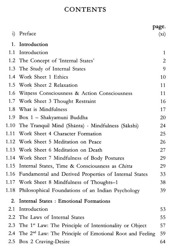 The Study of Internal States in Theory and Practice- A Perspective from Indian Psychology