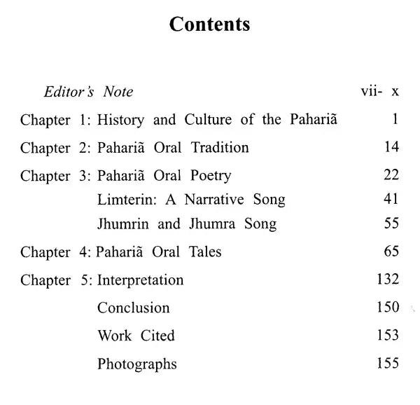 Paharia Oral Tradition - Retail Maharaj
