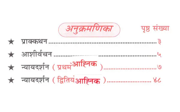 न्यायदर्शनम् ( प्रथम अध्याय के सूत्रों के पदार्थ तथा भावार्थ)- Nyayadarshanam By Mahrishi Gautam (Materials and Meaning of the Sutras of Chapter Frist) - Retail Maharaj