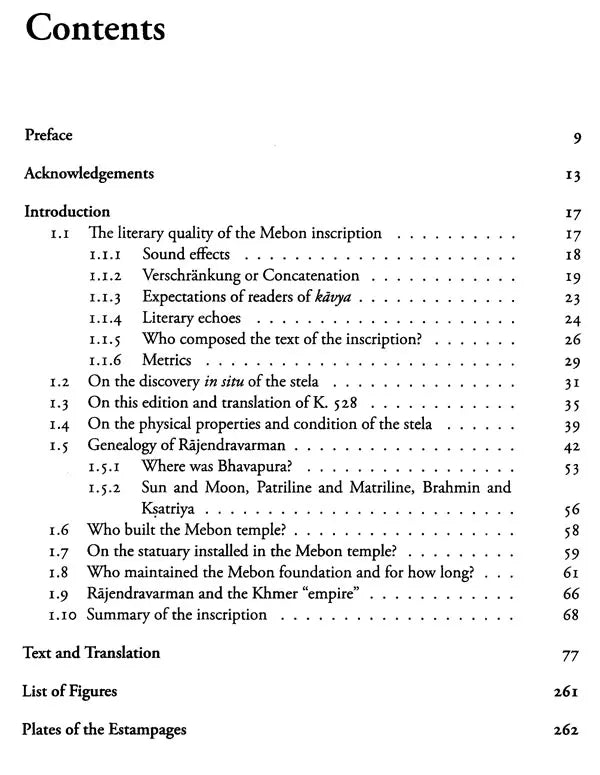 The East Mebon Stele Inscription From Angkor (K. 528) – A Sanskrit Eulogy of The Tenth-Century Khmer Sovereign Rajendravarman - Retail Maharaj