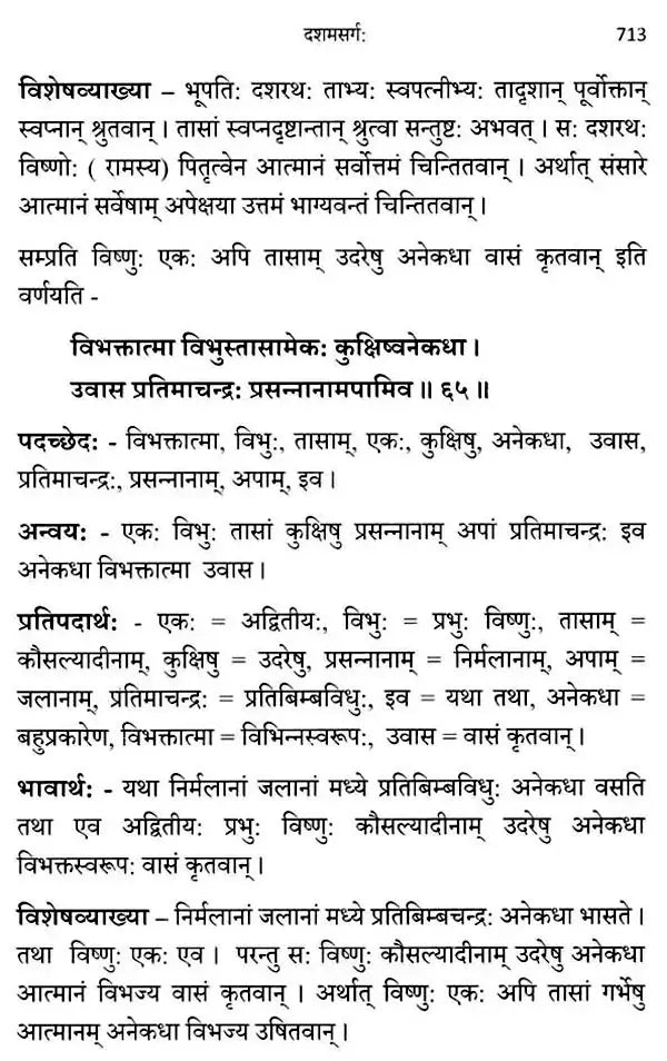 Raghuvamsam: Padaccheda Anvaya Pratipadartha Bhavartha Visesavyakhyasamullasitam (Set of 2 Volumes) - Retail Maharaj