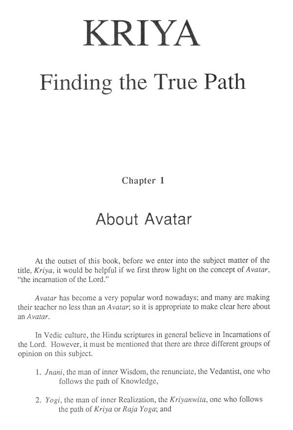 Kriya- Finding the True Path - Retail Maharaj