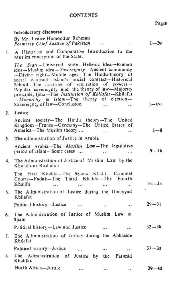 The Administration of Justice in Islam (An Introduction to the Muslim Conception of the State) - Retail Maharaj