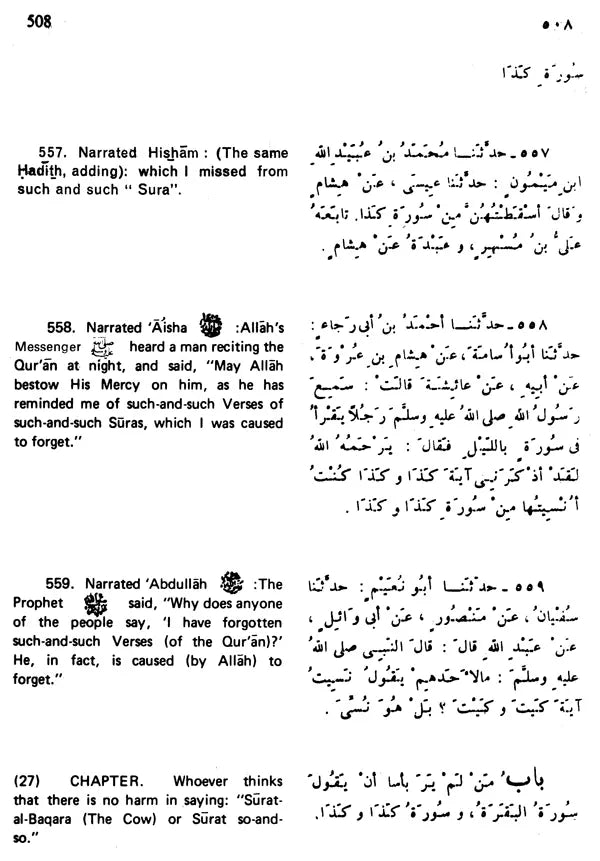 Sahih Al-Bukhari: The Translation of the Meanings of (Set of 9 Volumes) - Retail Maharaj