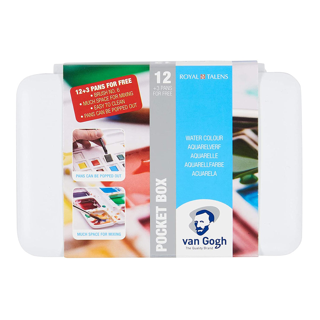 Van Gogh Artist Watercolour Pocket Box Sets by Royal Talens - Retail Maharaj