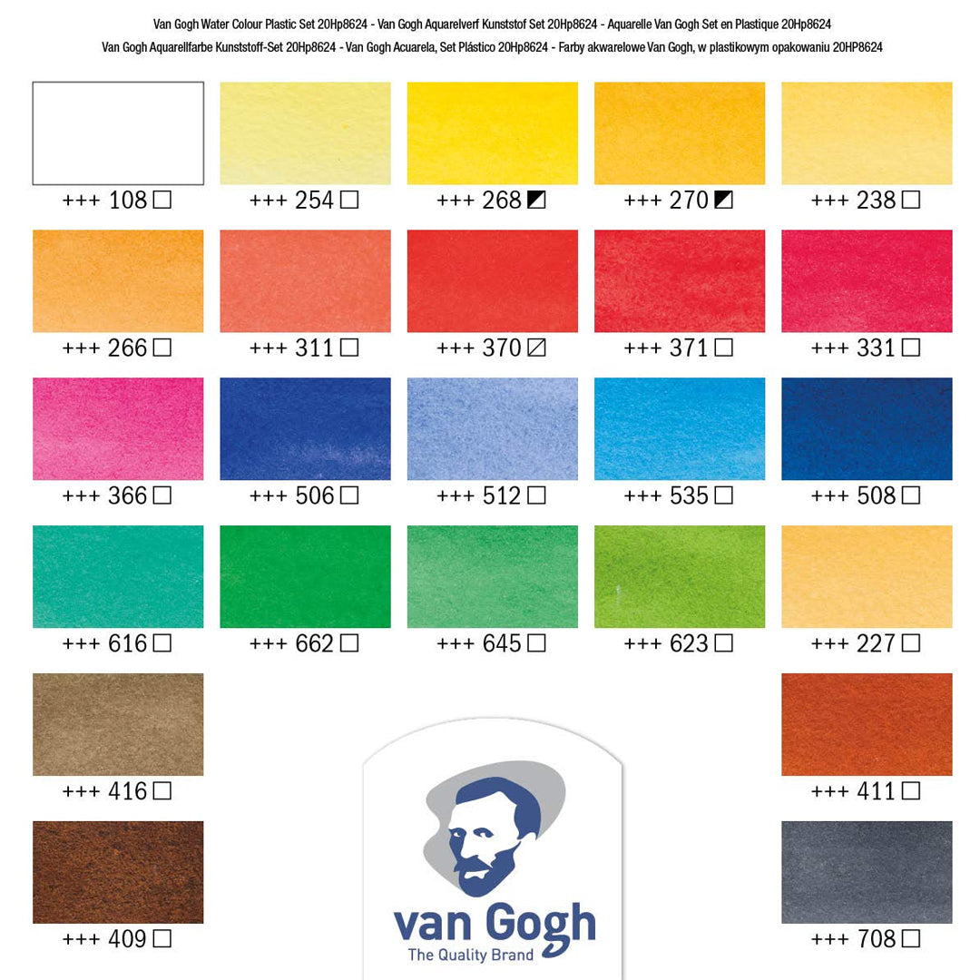 Van Gogh Artist Watercolour Pocket Box Sets by Royal Talens - Retail Maharaj