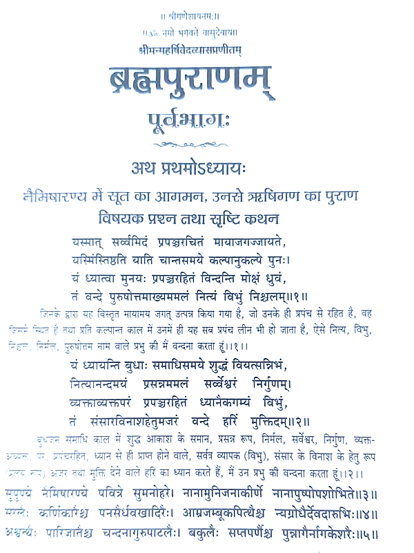 ब्रह्मपुराणम् Brahmapuranam - Retail Maharaj