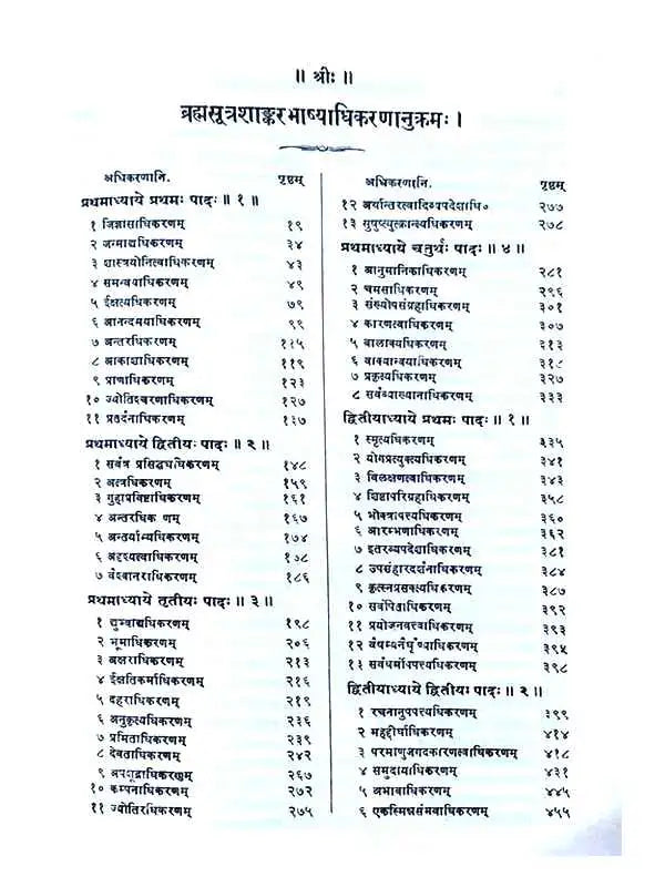 ब्रह्मसूत्रशाङ्करभाष्यम् Brahmasutrashankarbhashyam (set of 2 Vol.) - Retail Maharaj