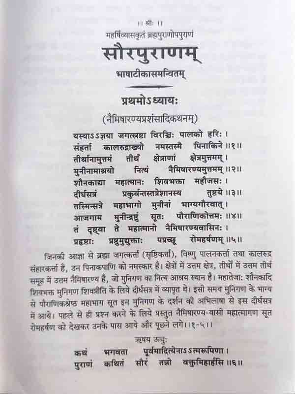 सौरपुराणम् Saurapuranam - Retail Maharaj