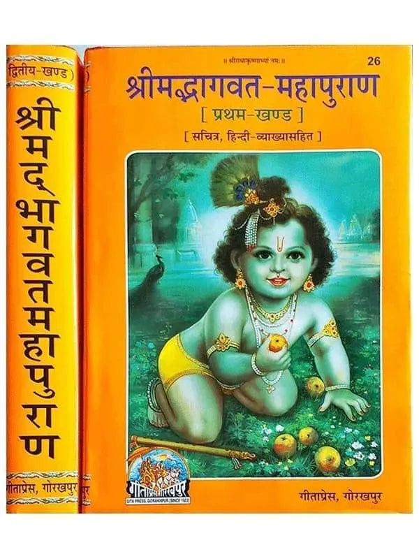 श्रीमदभागवत-महापुराण Shrimadbhagwat-Mahapuran (set of 2 Vol.) - Retail Maharaj