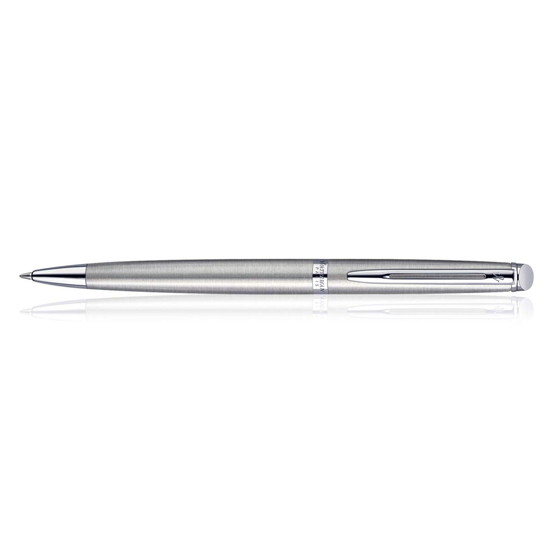 Waterman Hemisphere Stainless Steel Chrome Trim Ball Pen - Retail Maharaj