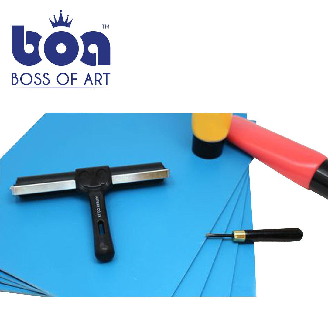 Boss of Art Soft Cut Polymer Linoleum Sheets for Lino Printing (All Sizes) - Retail Maharaj