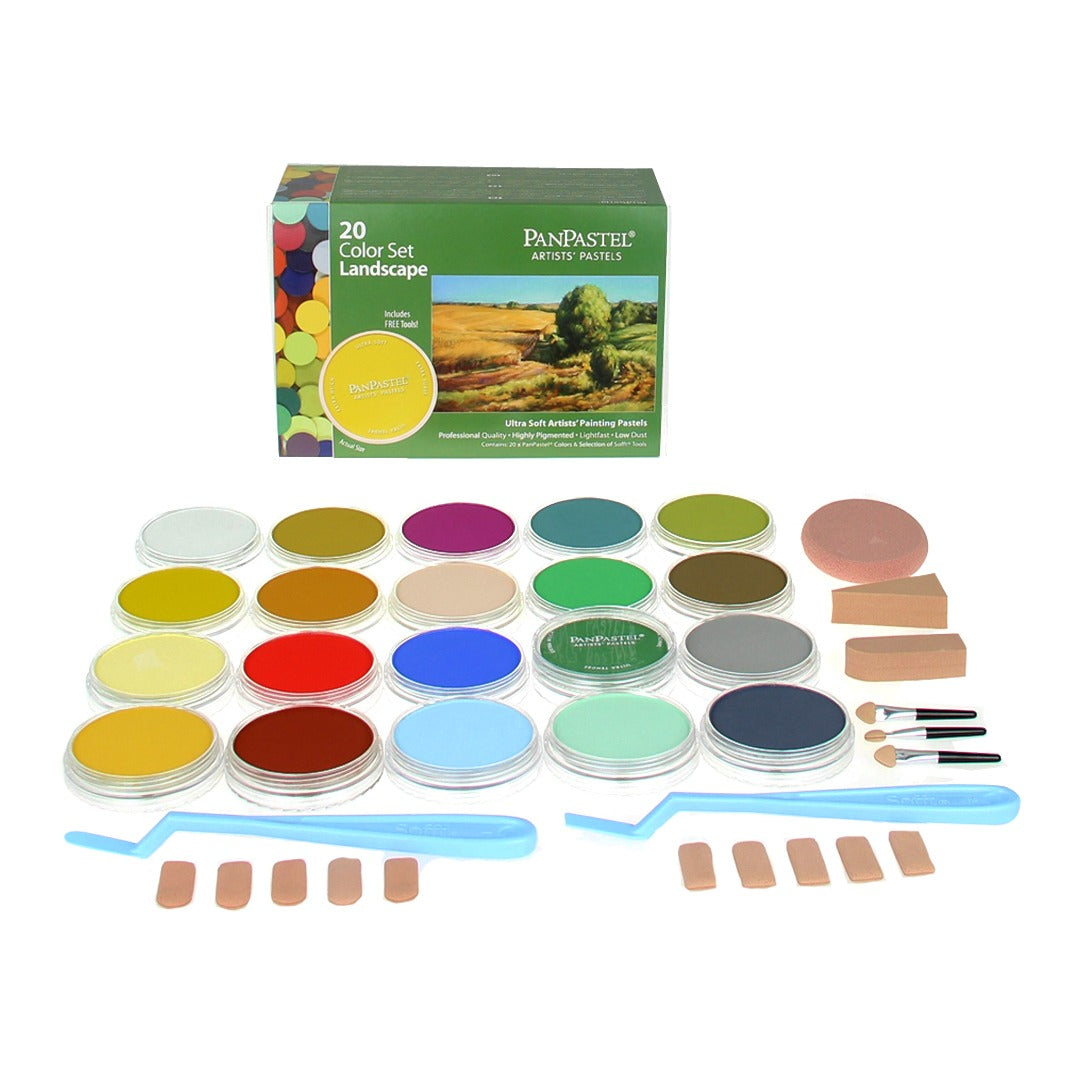 PanPastel Colours Set of 20 (Professional Artist Soft Pastels) - Retail Maharaj