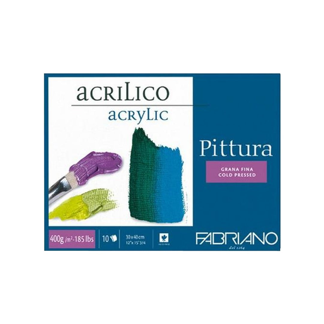 Fabriano Pittura Acrylic Paper Block 400 GSM – 30 x 40 cm - Retail Maharaj