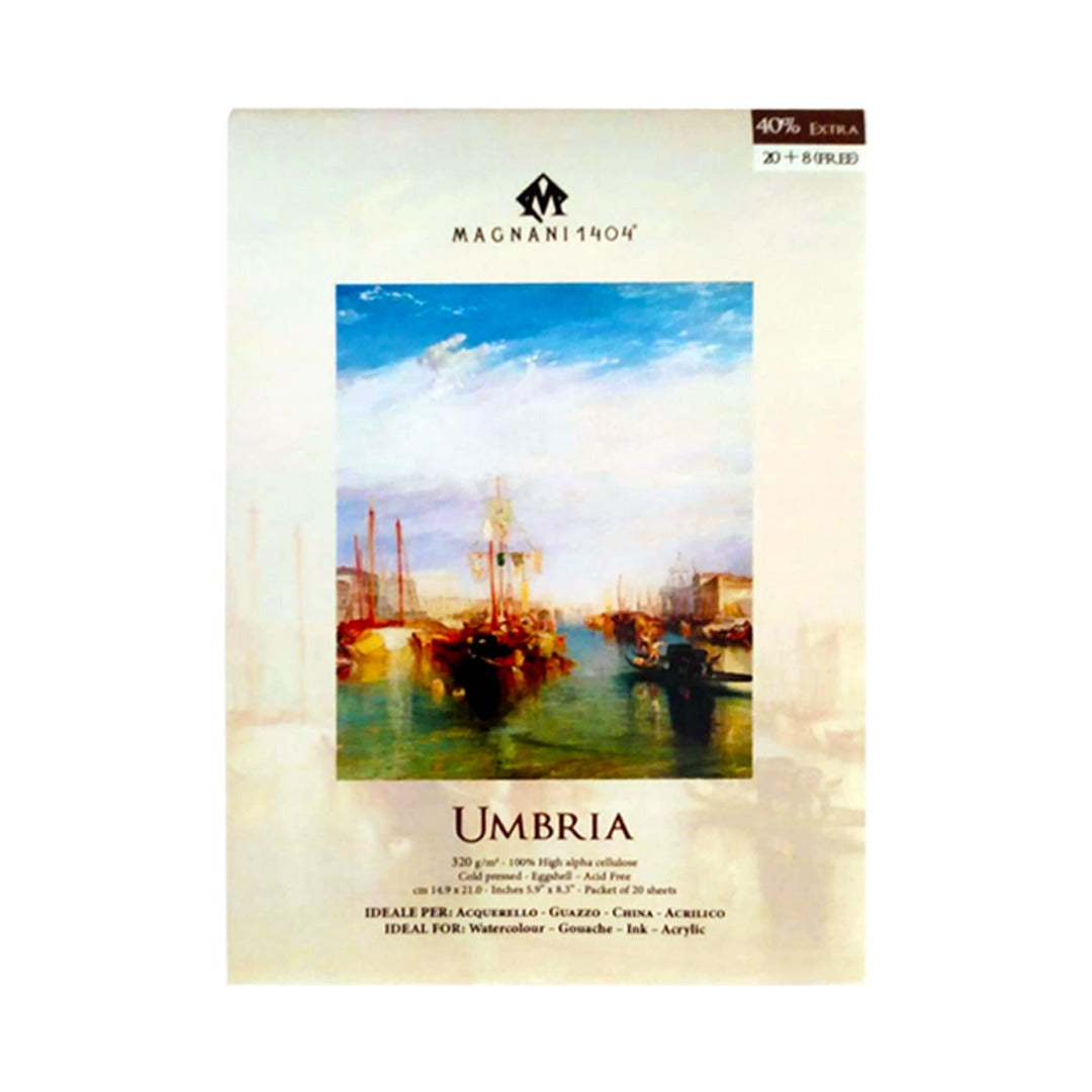 Magnani Umbria Rough Texture Watercolour Paper Cut Pack 320 GSM Open Stock - Retail Maharaj