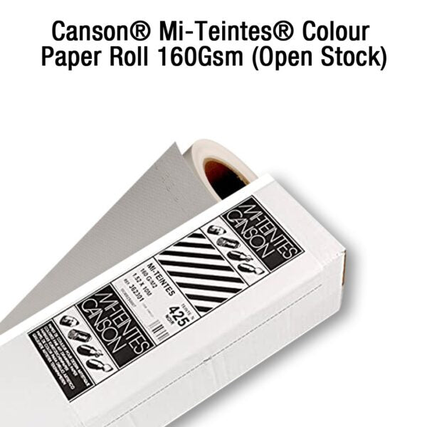 Canson Mi Teintes 160gsm Black and White Artist Paper Roll Open Stock - Retail Maharaj