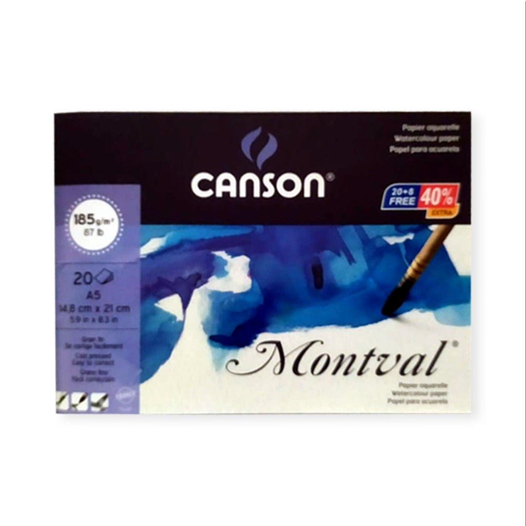 Canson Montval Watercolour Paper Cut Pack 185 GSM Open Stock - Retail Maharaj