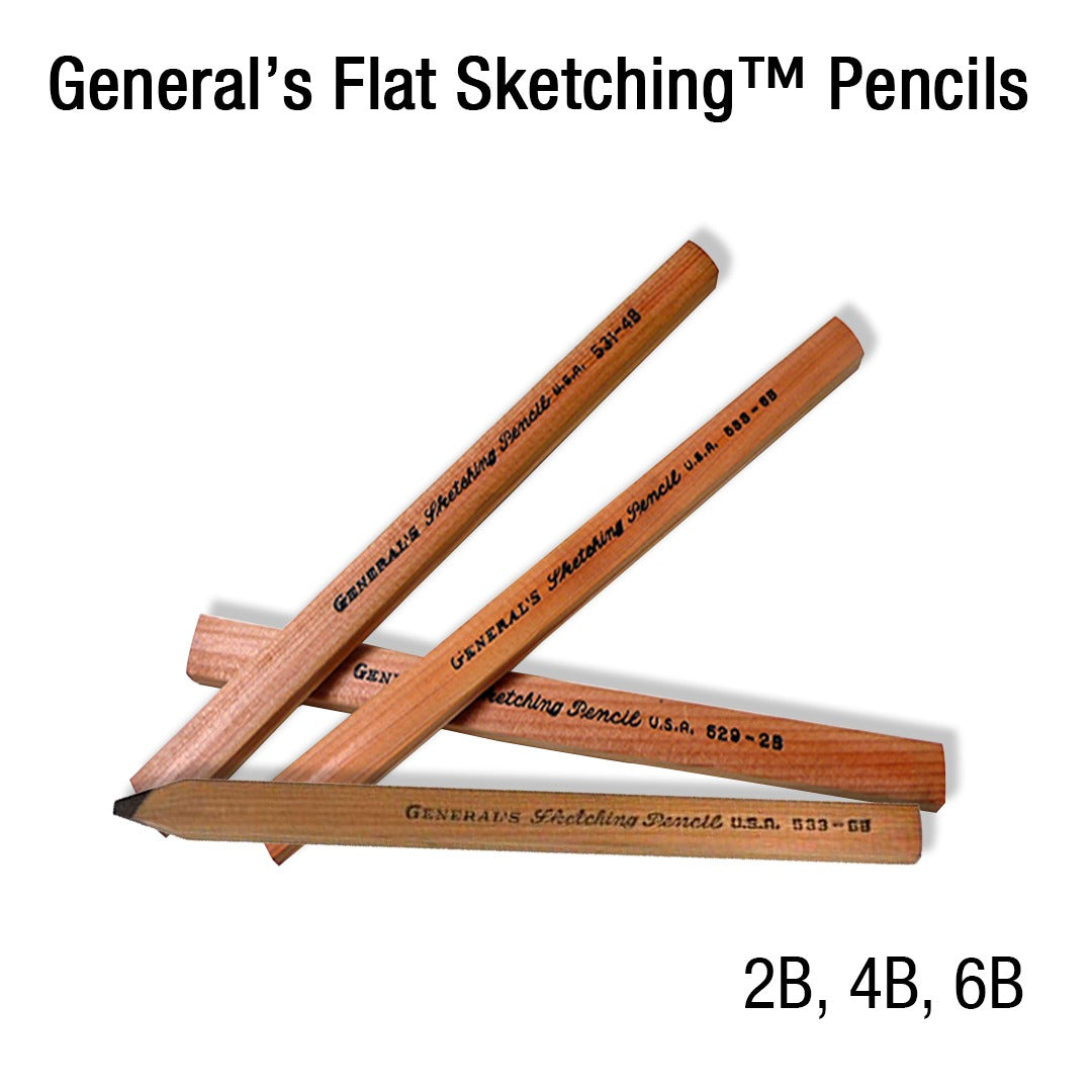 General’s Flat Sketching Pencils - Retail Maharaj