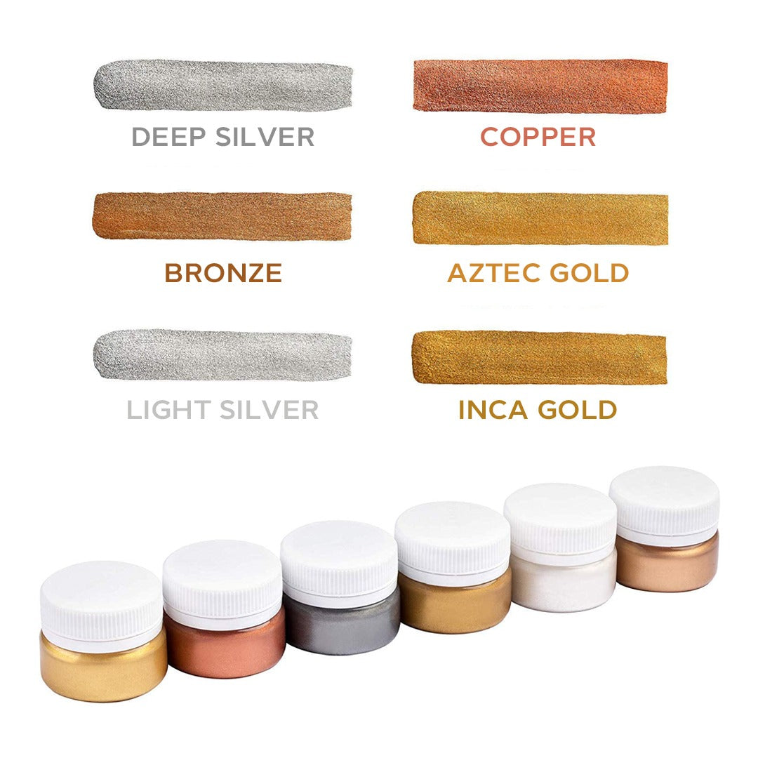 Sonnet Metallic Gouache Colour Set of 6x20ml - Retail Maharaj