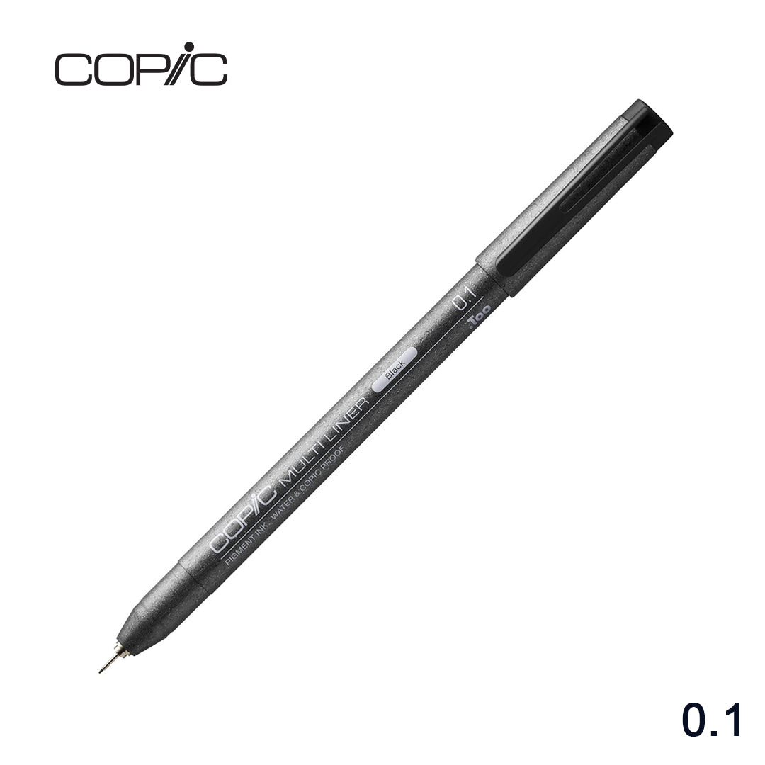 Copic Multiliner Black Pigment Ink Fineliner Pen for Illustration and Technical Drawing - Retail Maharaj