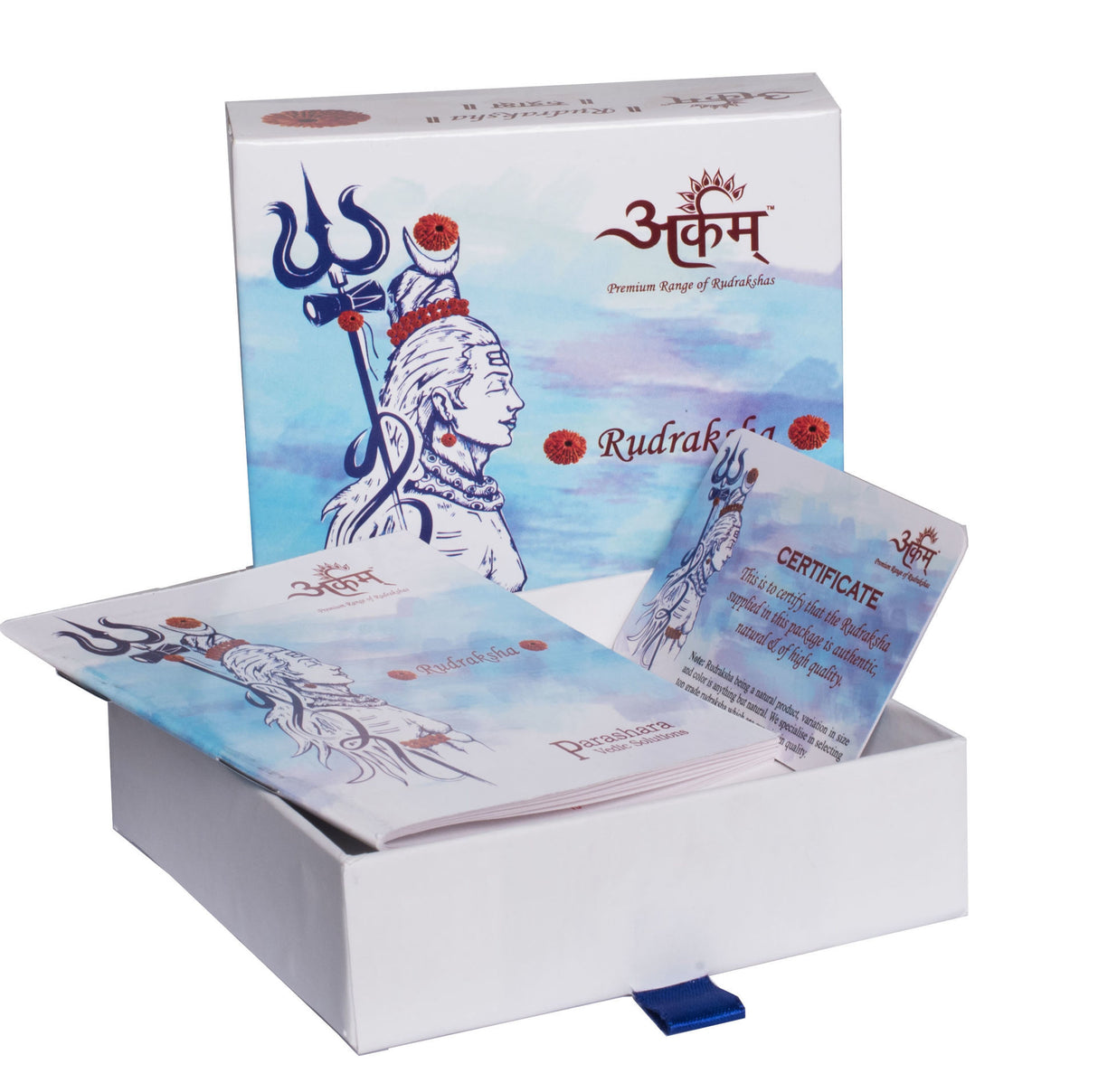 ARKAM Ganesh Rudraksha Certified/ Original Nepali Ganesh Rudraksh/ Natural Ganesh Rudraksha (Brown) with Certificate and Puja Instructions - Retail Maharaj