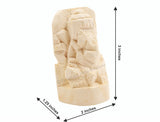 ARKAM Shwetark Ganpati/ Shvetark Ganapati/ Shwetarka Ganesh/ Shwetark Idol/ Aakwood Ganesh/ Aak Ganesha (Height: 3 inches, Color: Off White) - Retail Maharaj