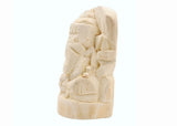 ARKAM Shwetark Ganpati/ Shvetark Ganapati/ Shwetarka Ganesh/ Shwetark Idol/ Aakwood Ganesh/ Aak Ganesha (Height: 4 inches, Color: Off White) - Retail Maharaj