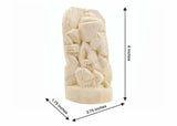 ARKAM Shwetark Ganpati/ Shvetark Ganapati/ Shwetarka Ganesh/ Shwetark Idol/ Aakwood Ganesh/ Aak Ganesha (Height: 4 inches, Color: Off White) - Retail Maharaj