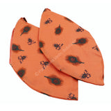 ARKAM Gaumukhi/ Gomukhi Jholi/ Peacock Print Chanting Bag/ Japa Bag/ Jaap Bag/ Mala Jap Bag with Zip lock for Mala - Set of 2 (Color: Peach) - Retail Maharaj
